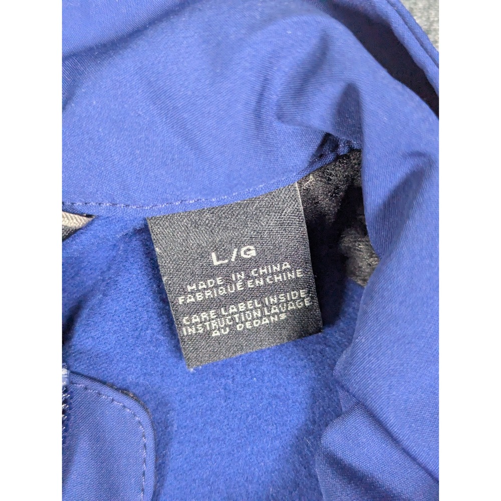 Marmot Mens Blue Softshell Full Zip Fleece Lined Vest Signode Logo E98070 Large - Picture 3 of 11